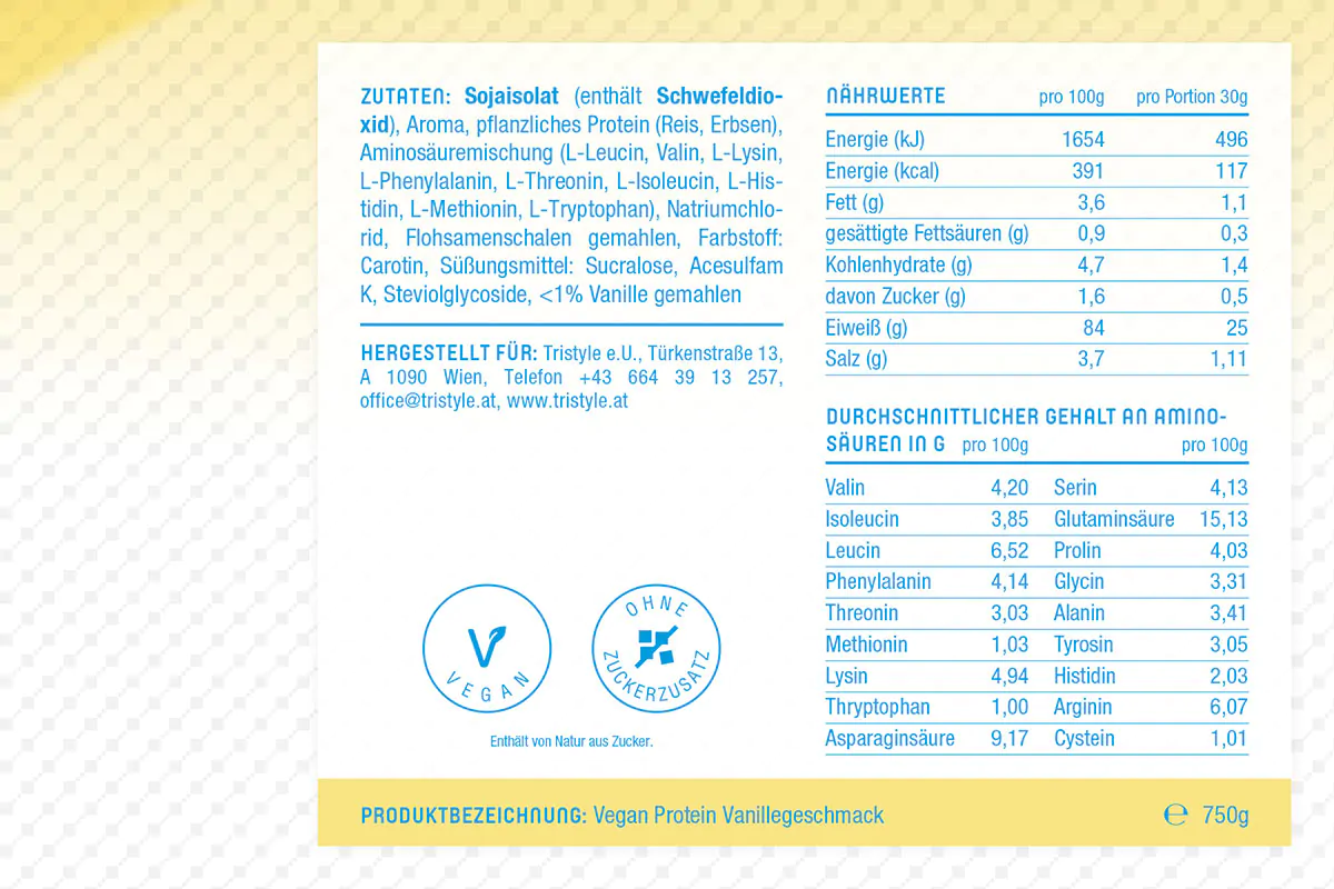 Tristyle Veganes Protein