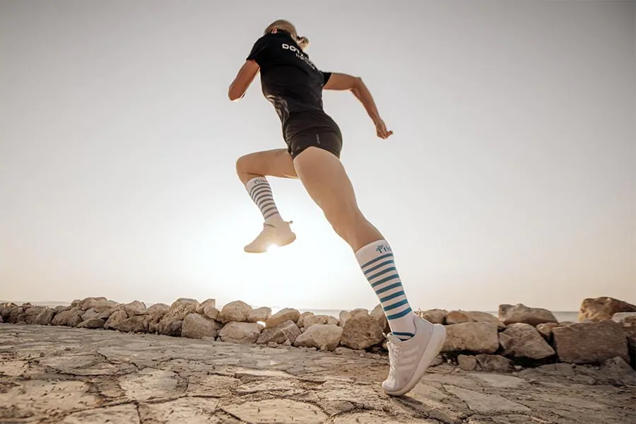Tristyle Socken lang weiß